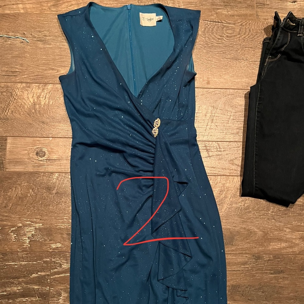 Blue Sparkly Formal Dress Size 4